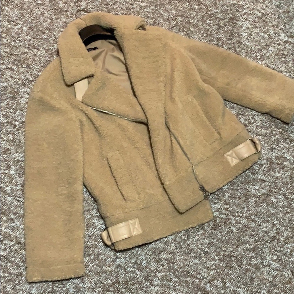 Topshop Faux Shearling Jacket